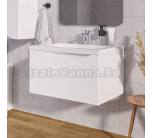 Тумба под раковину без столешницы 1MarKa Этюд 75П белый глянец