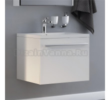 Тумба под раковину без столешницы 1MarKa Соната 58П с 1 ящиком, белый глянец