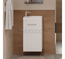 Тумба под раковину без столешницы 1MarKa Ноктюрн 40П белый глянец