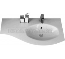 Мебельная раковина Cezares 50154 104х52 R bianco