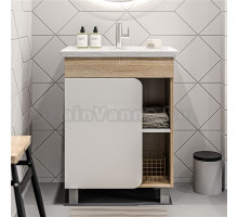 Тумба под раковину без столешницы 1MarKa Nuvo 70Н напольная, дуб сонома