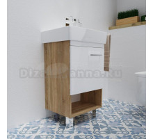 Тумба под раковину без столешницы 1MarKa Tera 60Н напольная, дуб сонома