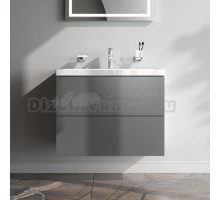 Тумба под раковину без столешницы AM.PM Gem 75 графит матовый, подвесная, с 2 ящиками