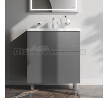 Тумба под раковину без столешницы AM.PM Gem 75 графит матовый, напольная, с 2 ящиками
