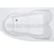 Акриловая ванна Royal Bath Shakespeare Shakespeare RB652100K-R 170x115 см, угловая, правая, пристенная, белая, асимметричная, для двоих, со сливом-переливом, 170 см с каркасом + слив-перелив