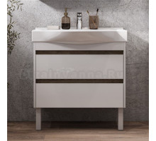 Тумба под раковину без столешницы AQUATON Нортон 80, подвесная, белый глянец