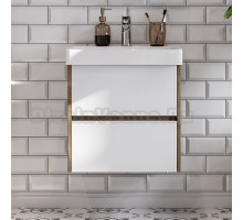 Тумба под раковину без столешницы AQUATON Сканди 55 дуб рустикальный