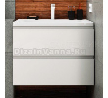 Тумба под раковину без столешницы Art&Max Bianchi 75, подвесная, белый глянец