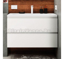 Тумба под раковину без столешницы Art&Max Bianchi 90, подвесная, белый глянец