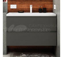 Тумба под раковину без столешницы Art&Max Bianchi 90, подвесная, серый матовый