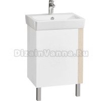 Тумба под раковину без столешницы AQUATON Кантри 55 белый/дуб верона