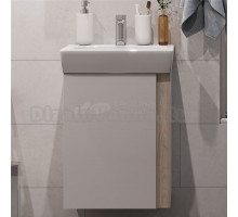 Тумба под раковину без столешницы AQUATON Кантри 50 белый/дуб верона