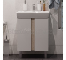 Тумба под раковину без столешницы AQUATON Кантри 60 белый/дуб верона