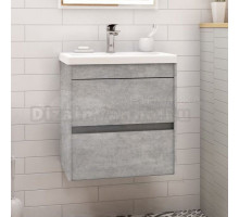 Тумба под раковину без столешницы Art&Max Family 50, подвесная, Cemento Veneto
