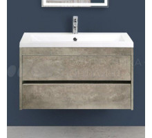 Тумба под раковину без столешницы Art&Max Family 90, подвесная, Cemento Veneto