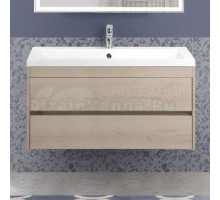 Тумба под раковину без столешницы Art&Max Family 100, подвесная, Pino Bianco