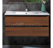 Тумба под раковину без столешницы Armadi Art Capolda 100 dark wood
