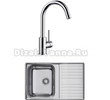 Комплект Мойка Omoikiri Sagami 79 + Смеситель Blanco Mida Silgranit 524201
