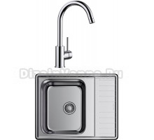 Комплект Мойка Omoikiri Sagami 63 + Смеситель Blanco Mida Silgranit 524201