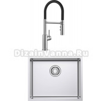 Комплект Мойка Omoikiri TADZAVA 54-U/I ULTRA-IN + Смеситель Blanco Catris-S Flexo 525792 с гибким изливом