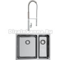 Комплект Мойка Omoikiri TADZAVA 58-2-U/IF L + Смеситель Grohe K7 32950000 с гибким изливом