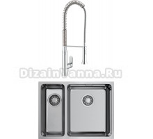 Комплект Мойка Omoikiri TADZAVA 58-2-U/IF R + Смеситель Grohe K7 32950000 с гибким изливом