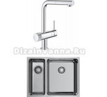 Комплект Мойка Omoikiri TADZAVA 58-2-U/IF R + Смеситель Grohe Blue Pure Minta 31721000