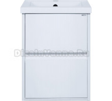 Тумба под раковину без столешницы Misty Алиса 40 подвесная, белая эмаль