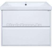 Тумба под раковину без столешницы Misty Алиса 50 подвесная, белая эмаль