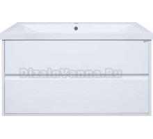 Тумба под раковину без столешницы Misty Алиса 100 подвесная, белая эмаль