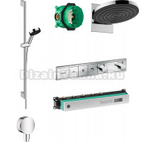 Душевой комплект Hansgrohe Pulsify 24150000 + 24170000 + 26453000 + 15381000
