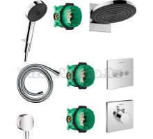 Душевой комплект Hansgrohe Pulsify 24150000 + 24302000 + 26453000 + 15760000 + 15764000