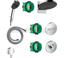 Душевой комплект Hansgrohe Pulsify 24150000 + 24302000 + 26453000 + 15741000 + 15745000