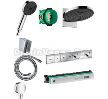 Душевой комплект Hansgrohe Pulsify 24150000 + 24100000 + 28331000 + 28276000 + 26453000 + 15381000