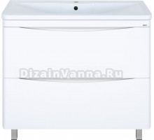 Тумба под раковину без столешницы Misty Атлантик П-Атл-01100-0112Я белая, 100 с 2 ящиками