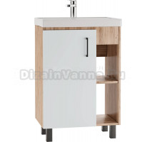 Тумба под раковину без столешницы Домино Craft 60 дуб вотан, белый