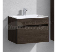 Тумба под раковину без столешницы Vincea Chiara 60 подвесная, темный дуб