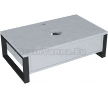 Тумба под раковину без столешницы 1MarKa Grunge Loft 60П бетон светлый