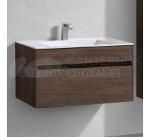 Тумба под раковину без столешницы Vincea Chiara 80 подвесная, темный дуб