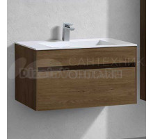 Тумба под раковину без столешницы Vincea Chiara 80 подвесная, дуб табак