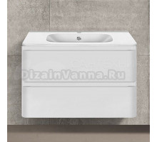 Тумба под раковину без столешницы Vincea Vico 80 подвесная, белая глянцевая