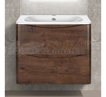 Тумба под раковину без столешницы Vincea Paola 60, подвесная, темный дуб