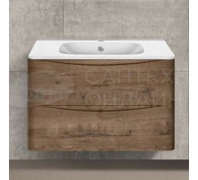 Тумба под раковину без столешницы Vincea Paola 80, подвесная, дуб винтаж