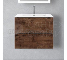 Тумба под раковину без столешницы Vincea Mia 60, подвесная, темный дуб