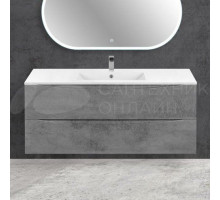 Тумба под раковину без столешницы Vincea Mia 120, подвесная, бетон