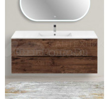 Тумба под раковину без столешницы Vincea Mia 120, подвесная, темный дуб