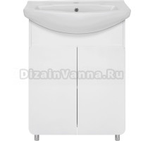 Тумба под раковину без столешницы Misty Чегет 60, напольная, белая