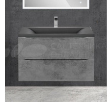 Тумба под раковину без столешницы Vincea Mia 75, подвесная, бетон