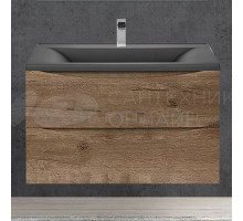Тумба под раковину без столешницы Vincea Mia 75, подвесная, дуб винтаж