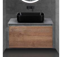 Тумба под раковину без столешницы Vincea Mesa 80 дуб табак, бетон
